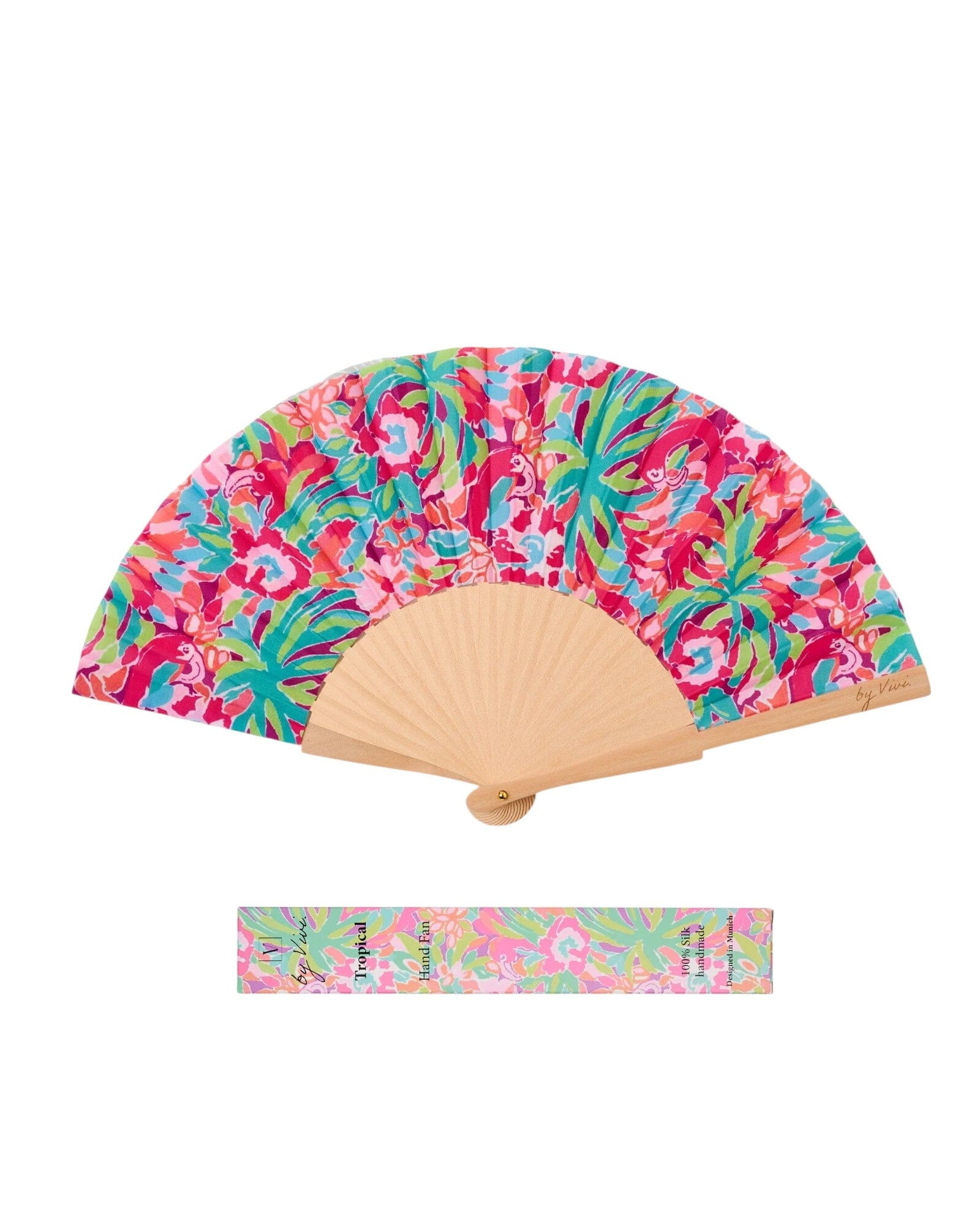 Fächer Tropical Fächer by Vivi. Pinktöne Einheitsgröße 