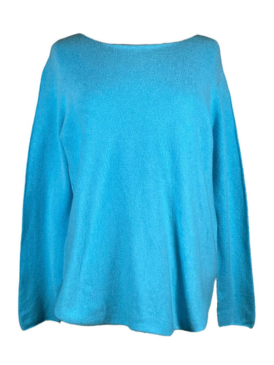 Fashion Rundhals Langarm Pullover Kolibri Ulm Aqua Einheitsgröße 