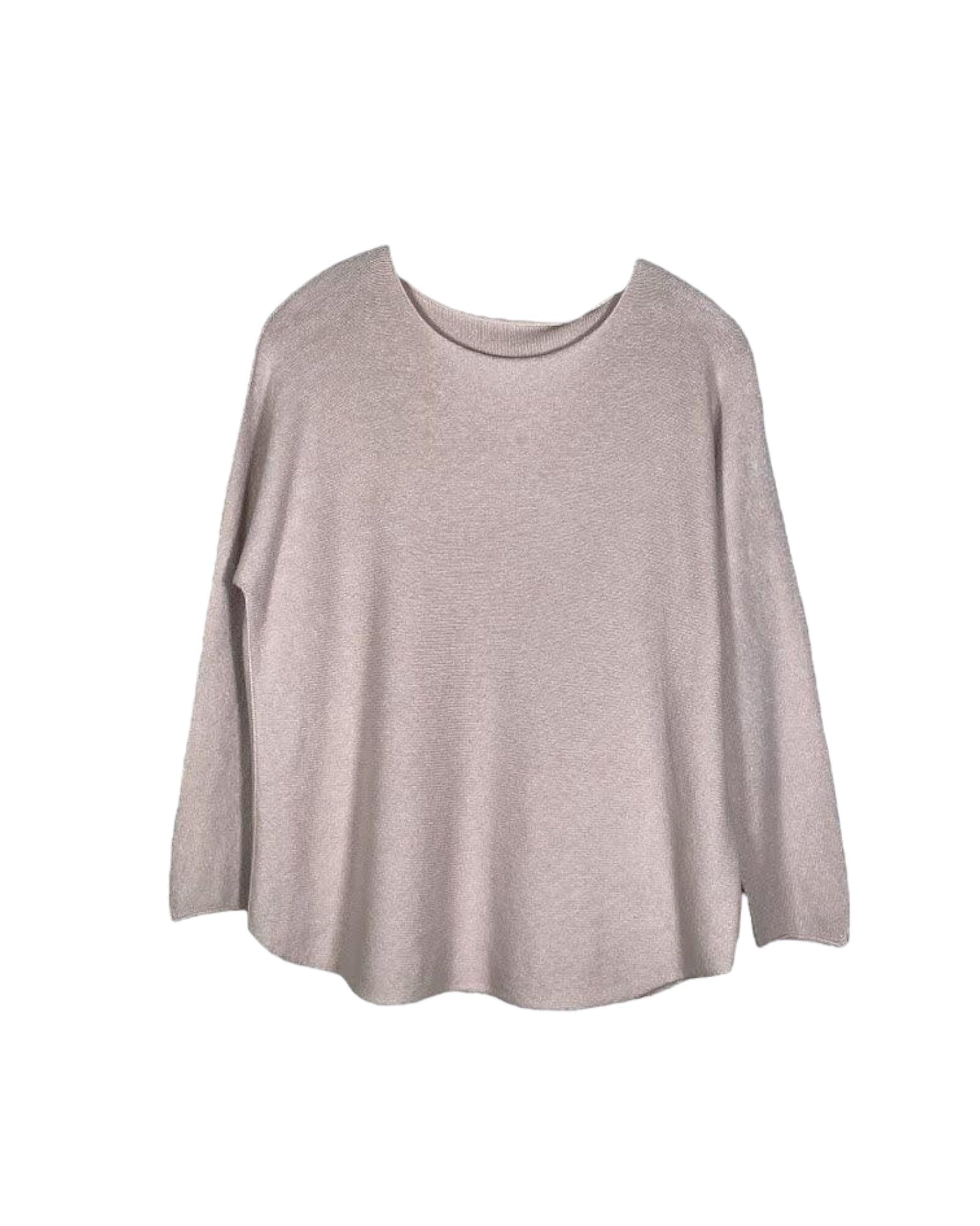 Fashion Rundhals Langarm Pullover Kolibri Ulm Beige Einheitsgröße 