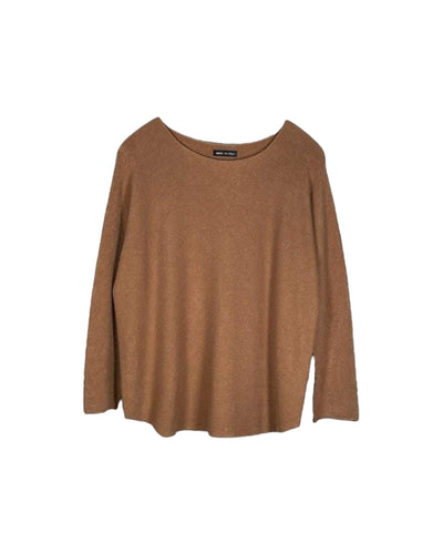 Fashion Rundhals Langarm Pullover Kolibri Ulm Dark Camel Einheitsgröße 