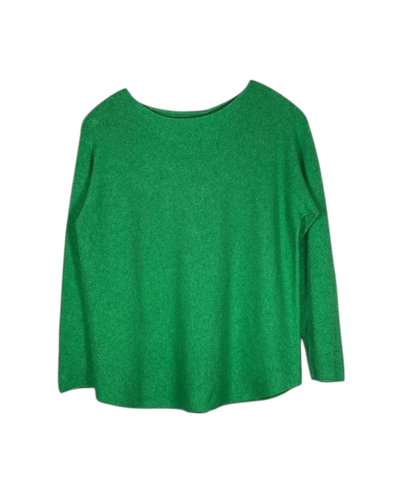 Fashion Rundhals Langarm Pullover Kolibri Ulm Gucci Grün Einheitsgröße 