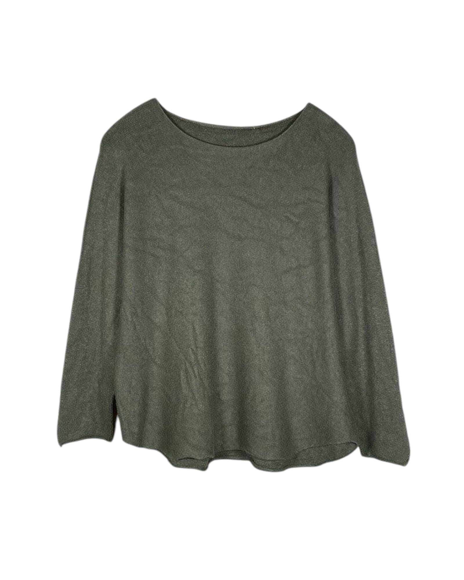 Fashion Rundhals Langarm Pullover Kolibri Ulm Khaki Einheitsgröße 