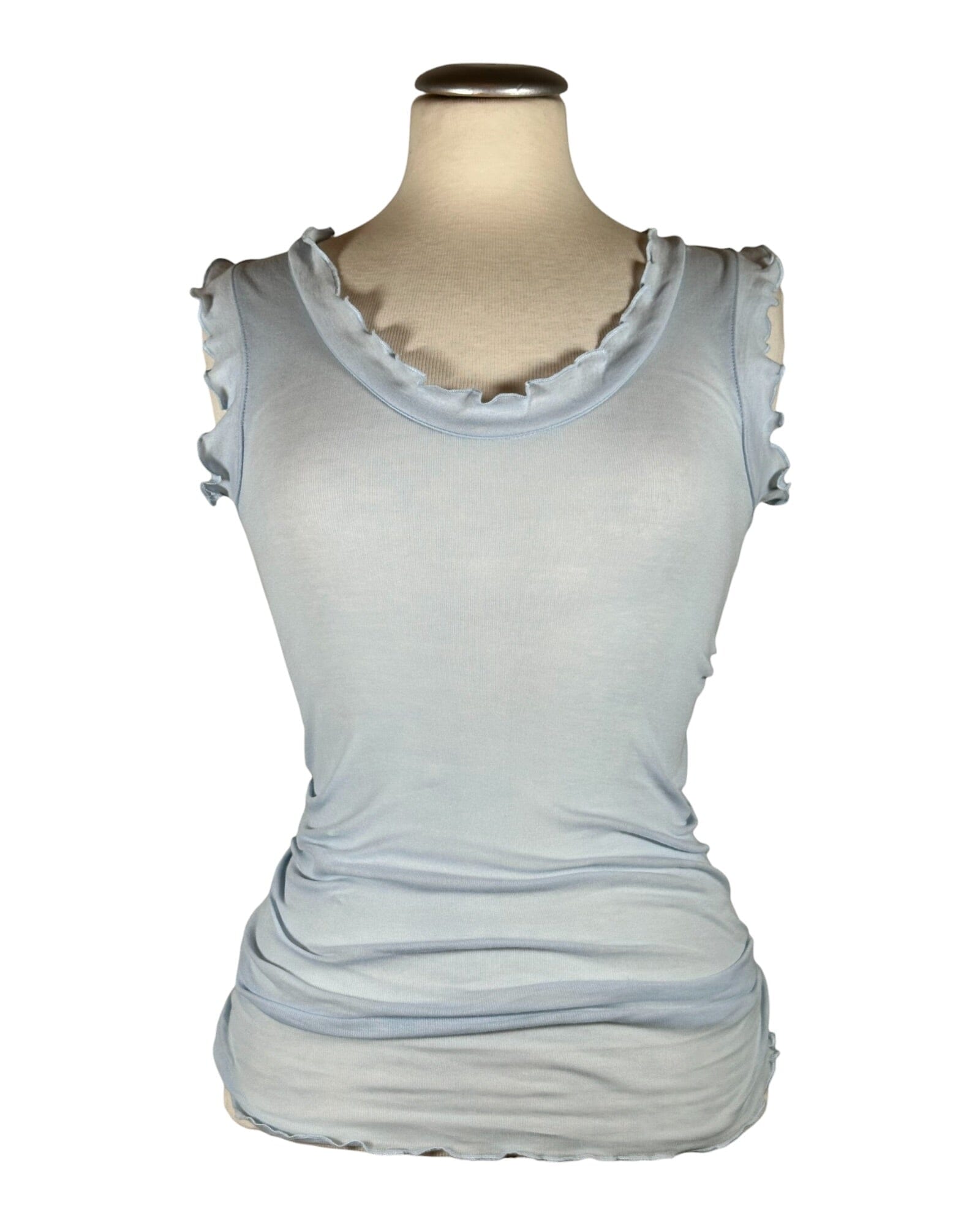 Flounce Top Seamless Basic Hazy Sky S/M 