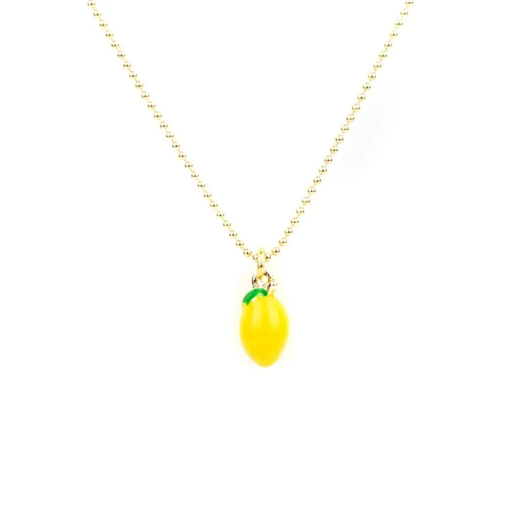 Frutta Kette inrosa Zitrone Kette 40 - 42,5cm, Frucht 0,5cm 