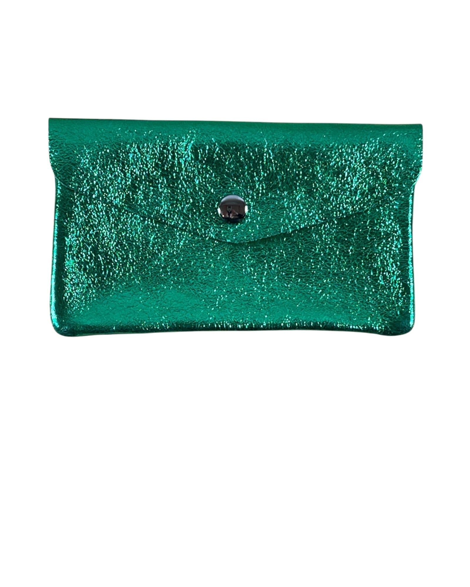 Geldbörse mit Klappe groß Geldbörse Kolibri Ulm Grün Glitzer 