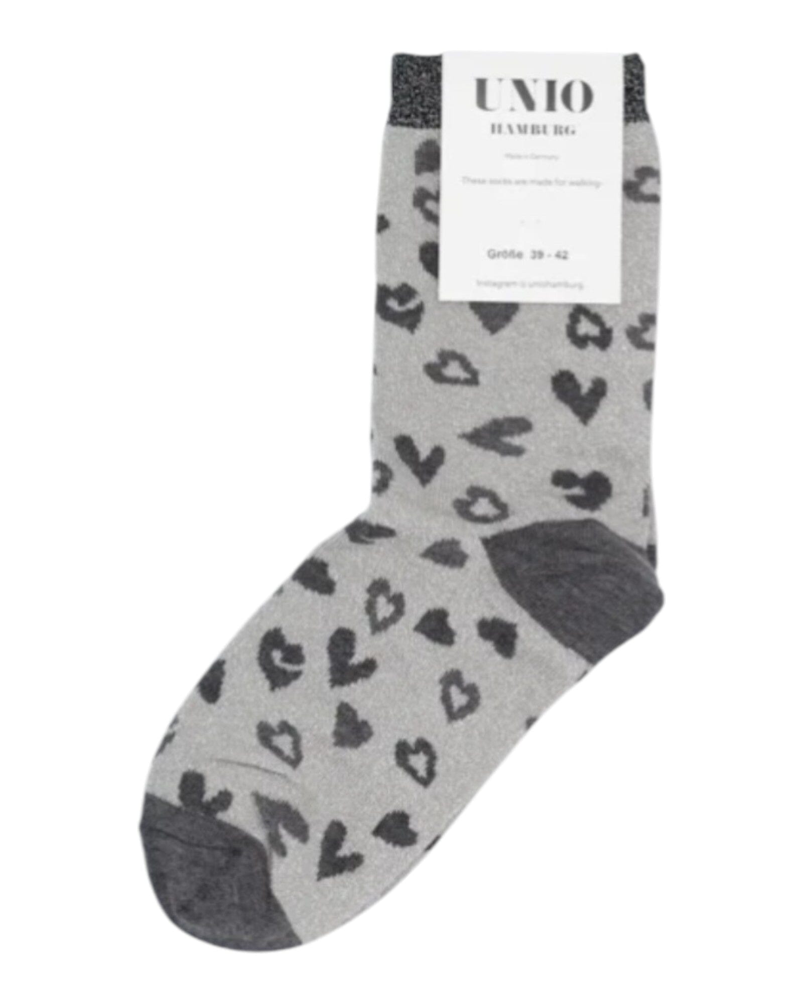 Glam LEO Socken UNIO 05 Anthra-Silver 39-42 