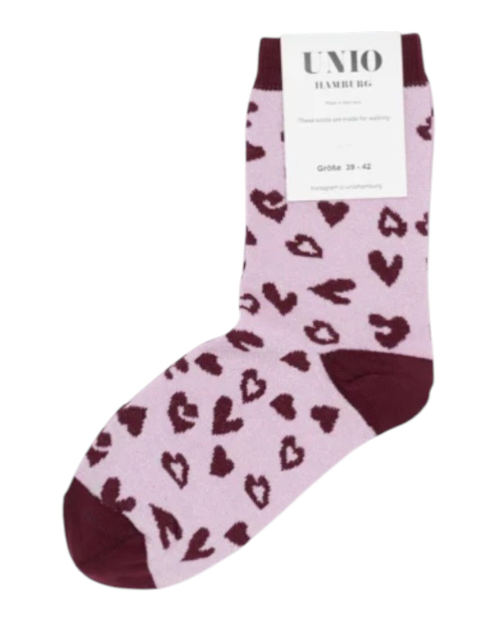 Glam LEO Socken UNIO 06 Bordeaux-Rose 39-42 