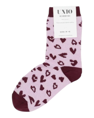 Glam LEO Socken UNIO 06 Bordeaux-Rose 39-42 
