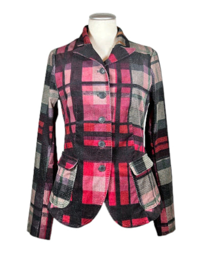 Jacke Blazer Rundholz Black Label 552 Check Multicolor S 