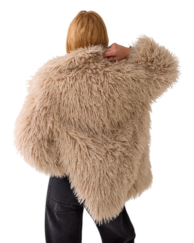 Jacket Faux Fur Mantel Summum Woman 