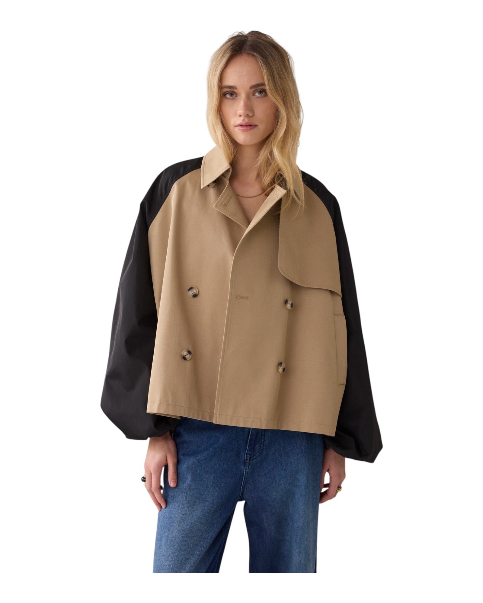 Jacket Trench Mix Jacke Summum Woman 703 Khaki S 