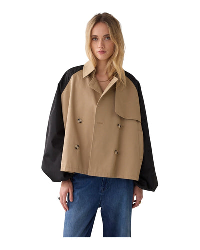 Jacket Trench Mix Jacke Summum Woman 703 Khaki S 