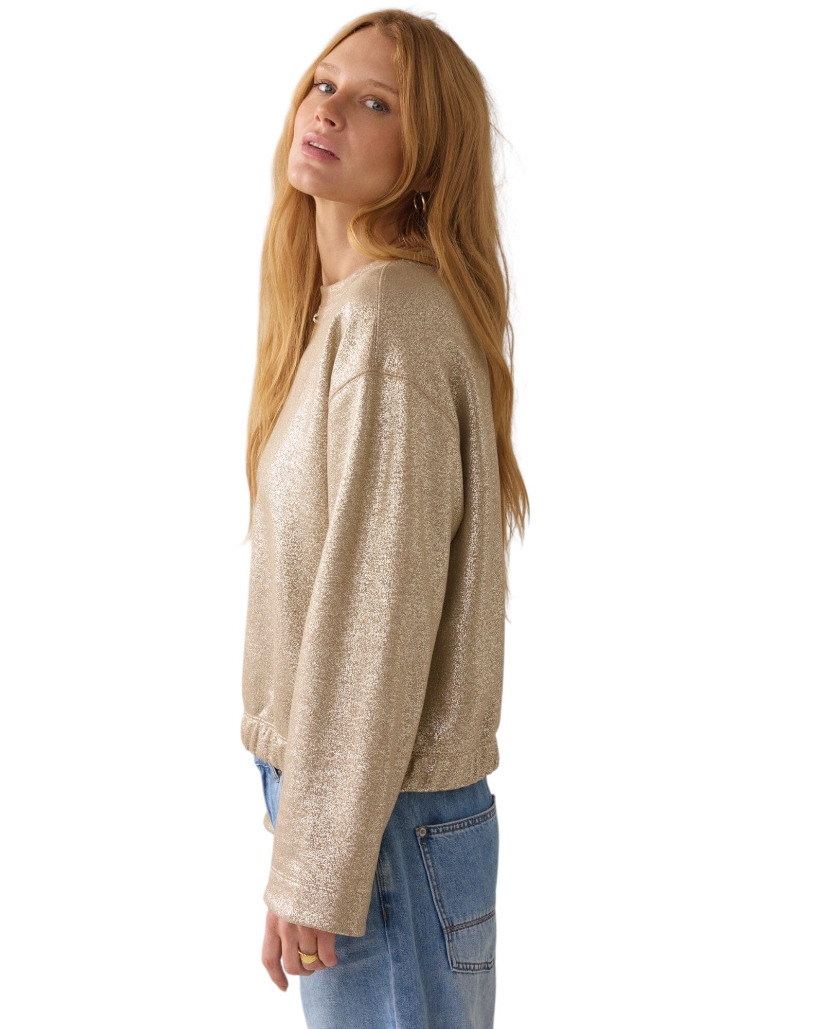 Jersey Coated Sweat Sweatshirt Summum Woman 