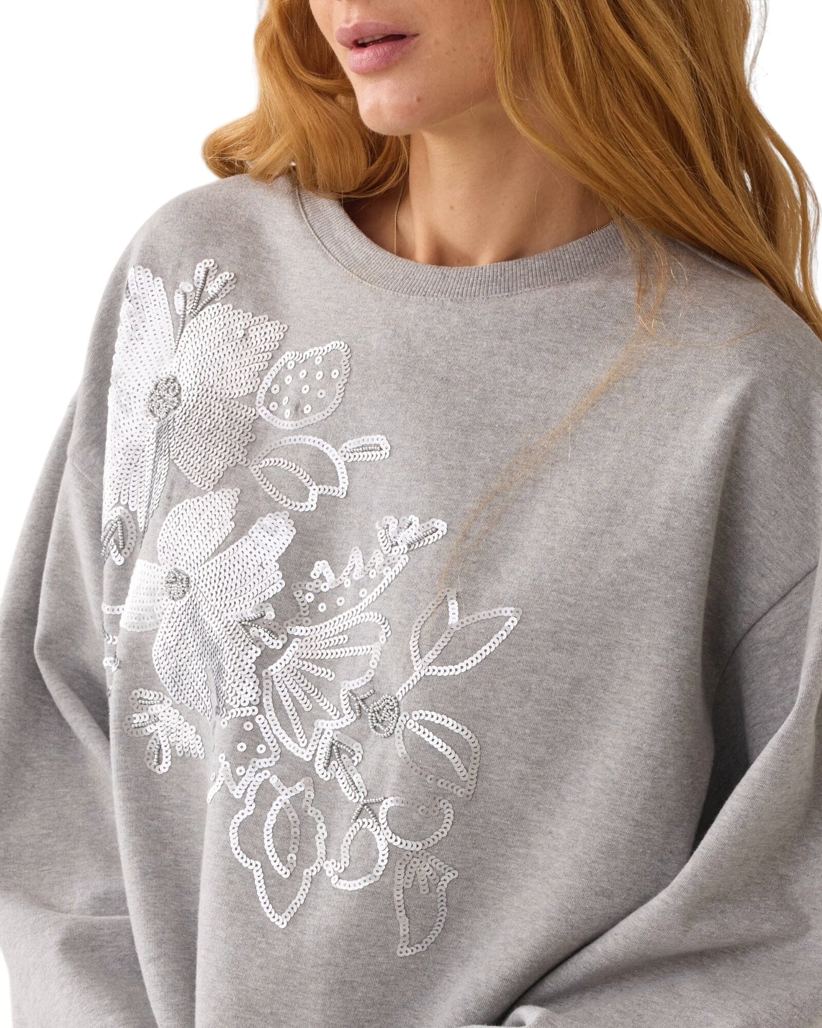 Jersey Embellished Sweat Sweatshirt Summum Woman 
