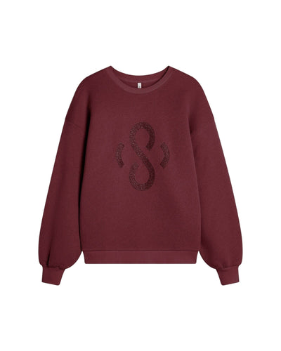 Jersey Soft Sweat Sweatshirt Summum Woman 558 Merlot S 