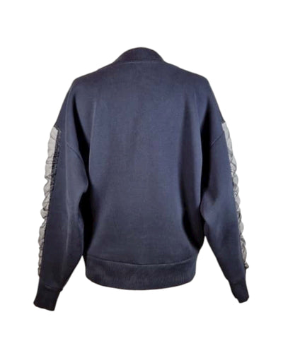Jersey Sweat and Voile Sweatshirt Summum Woman 