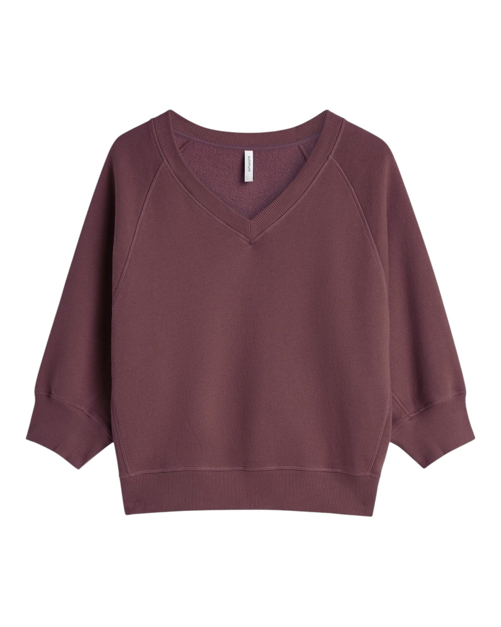 Jersey Sweat Sweatshirt Summum Woman 334 Deep Fig S 