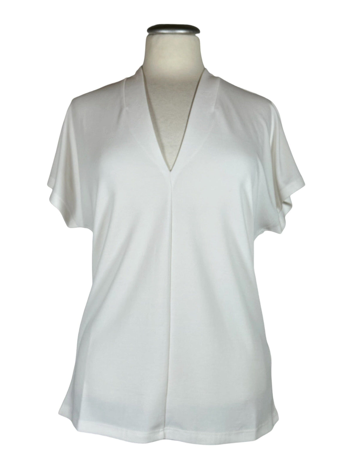 Kallie V-Neck Top Top Rino&Pelle 70 Snow White S 