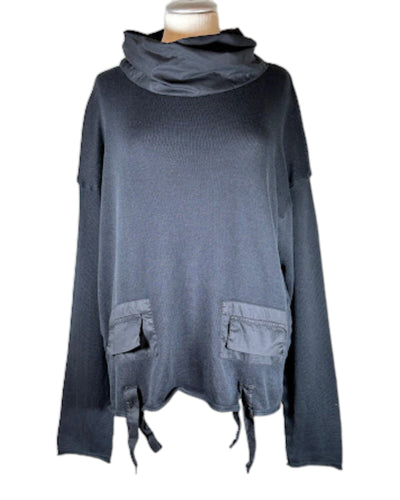 Kapuzen Pulli Pullover Elli 90 Black 1 
