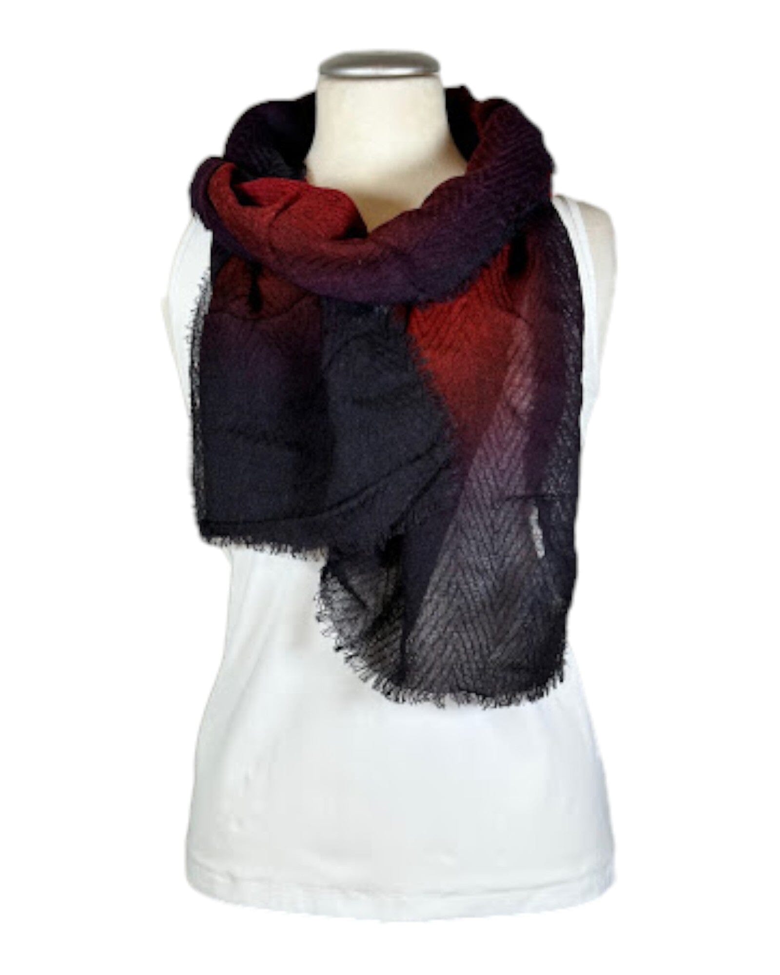 Khai Schal Salto Aubergine 50x180cm 