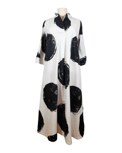 Kleid A-Linie Kleid Elli Schwarz/Weiß 1 
