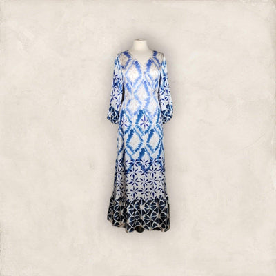 Kleid Blue Batik Kleid Grace 