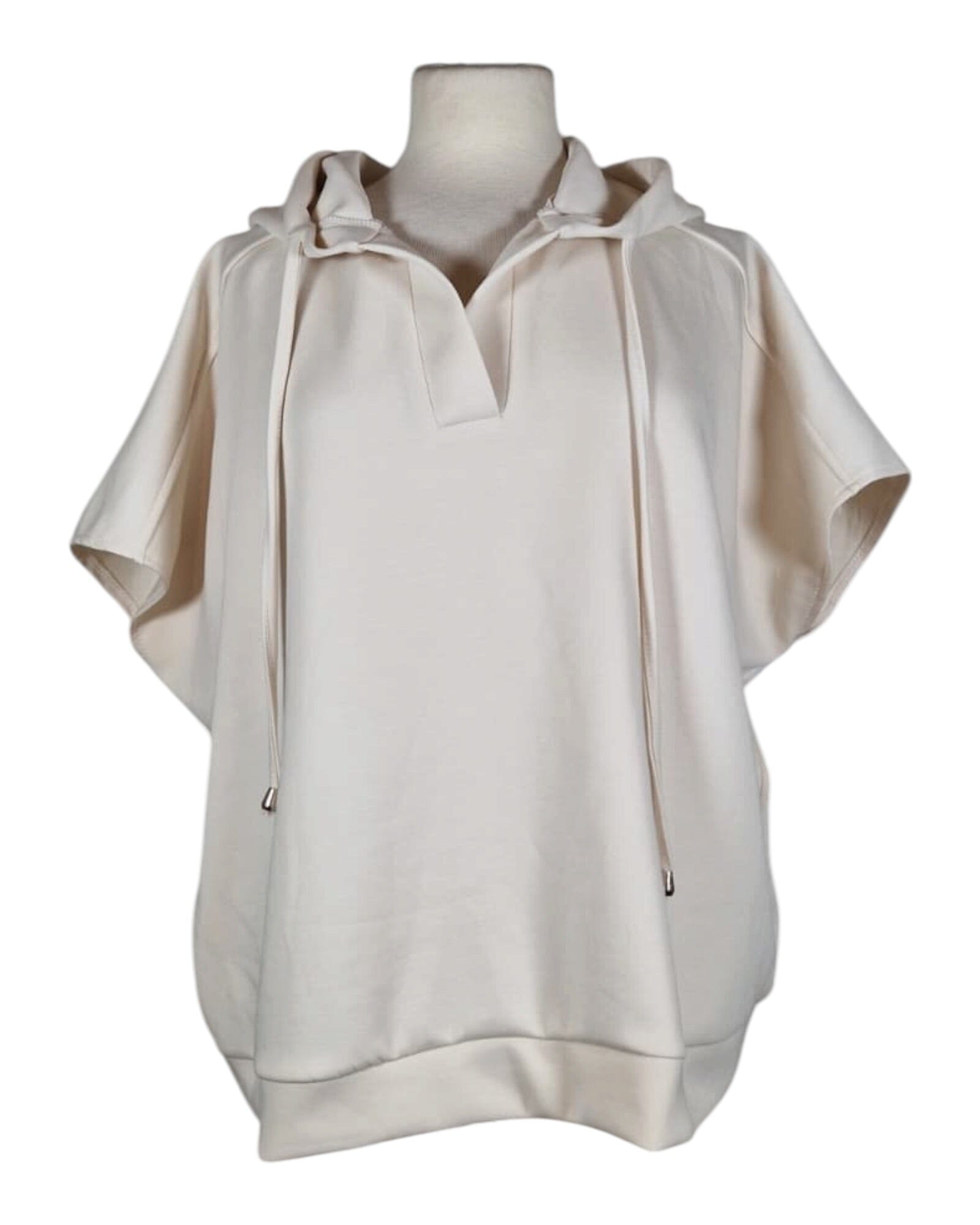 Kurzarm Hoodie Shirt Kolibri Ulm Offwhite Einheitsgröße 