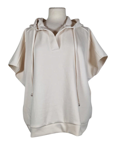 Kurzarm Hoodie Shirt Kolibri Ulm Offwhite Einheitsgröße 