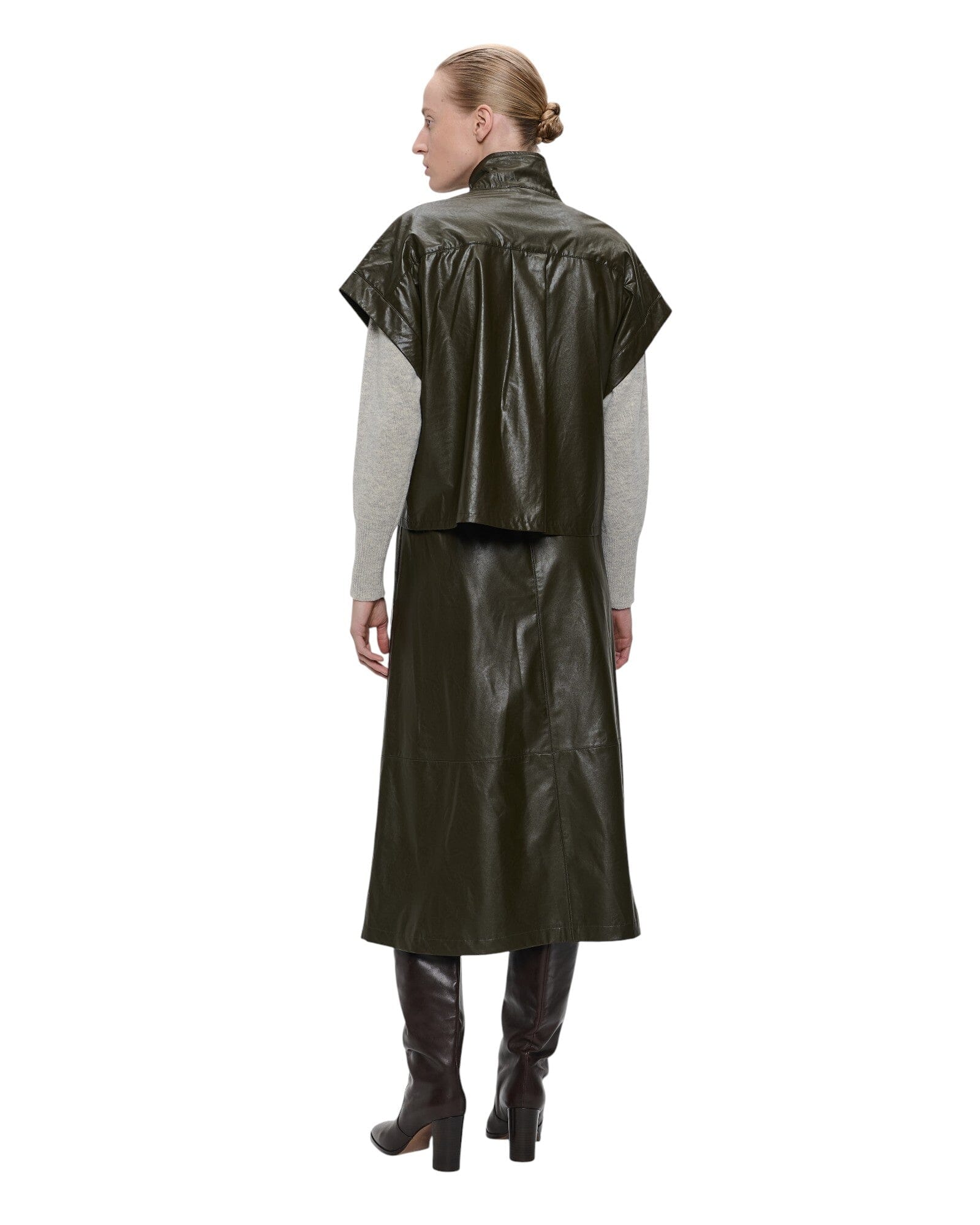 Leather Bluse Weste Jane Lushka 
