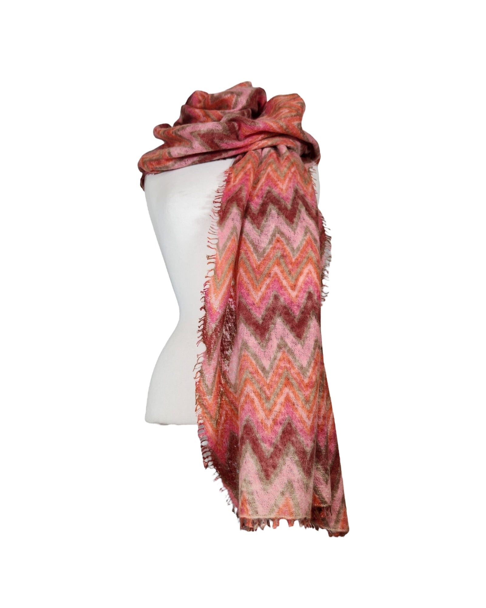 London Schal Mala Alisha Pink/Orange 80x190 cm 