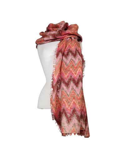 London Schal Mala Alisha Pink/Orange 80x190 cm 