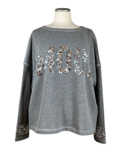 Lurexsweat AMOUR Sweatshirt Grace 212 Grey S 