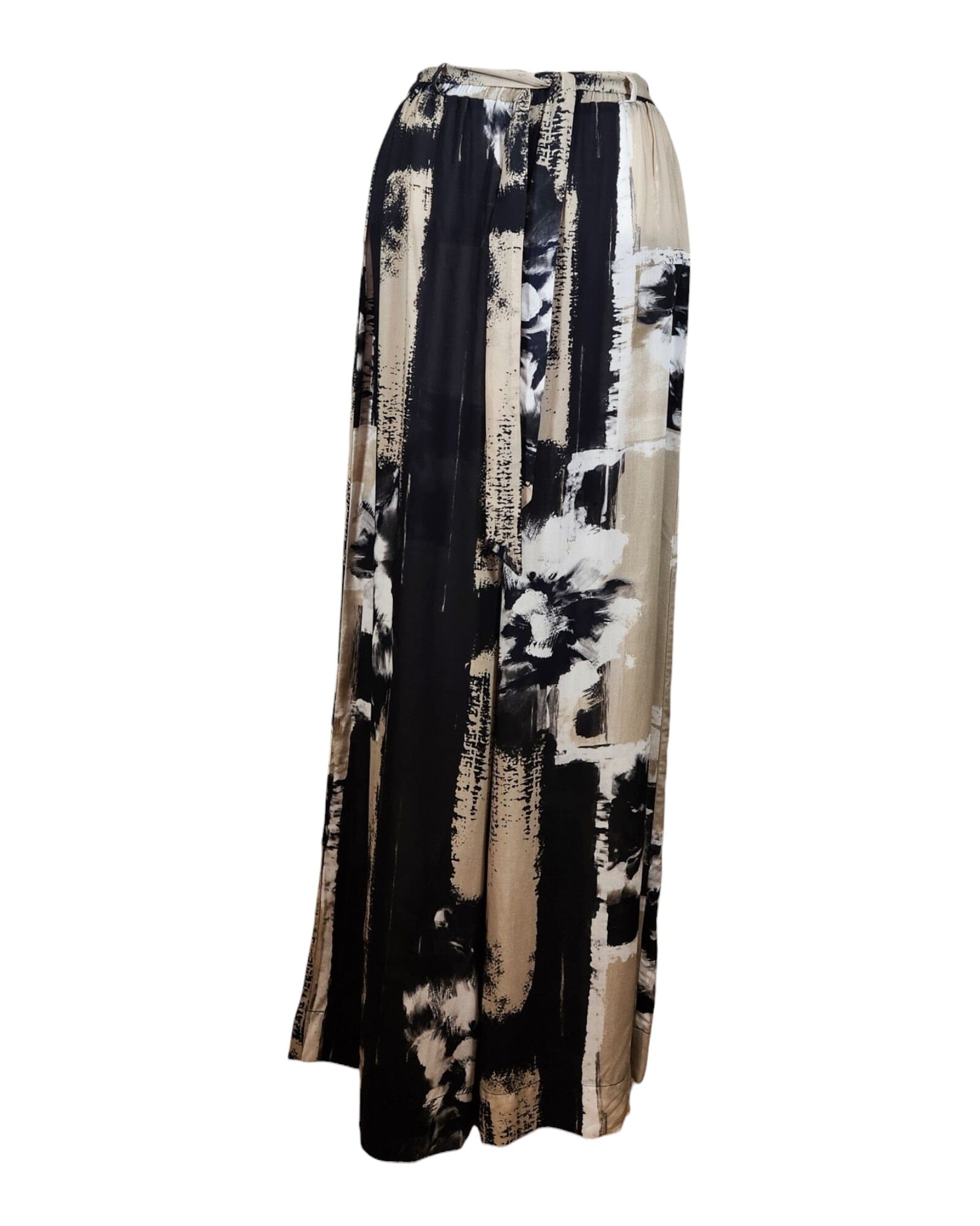 Marlenehose Hose Elli Schwarz/Weiß/Beige 1 