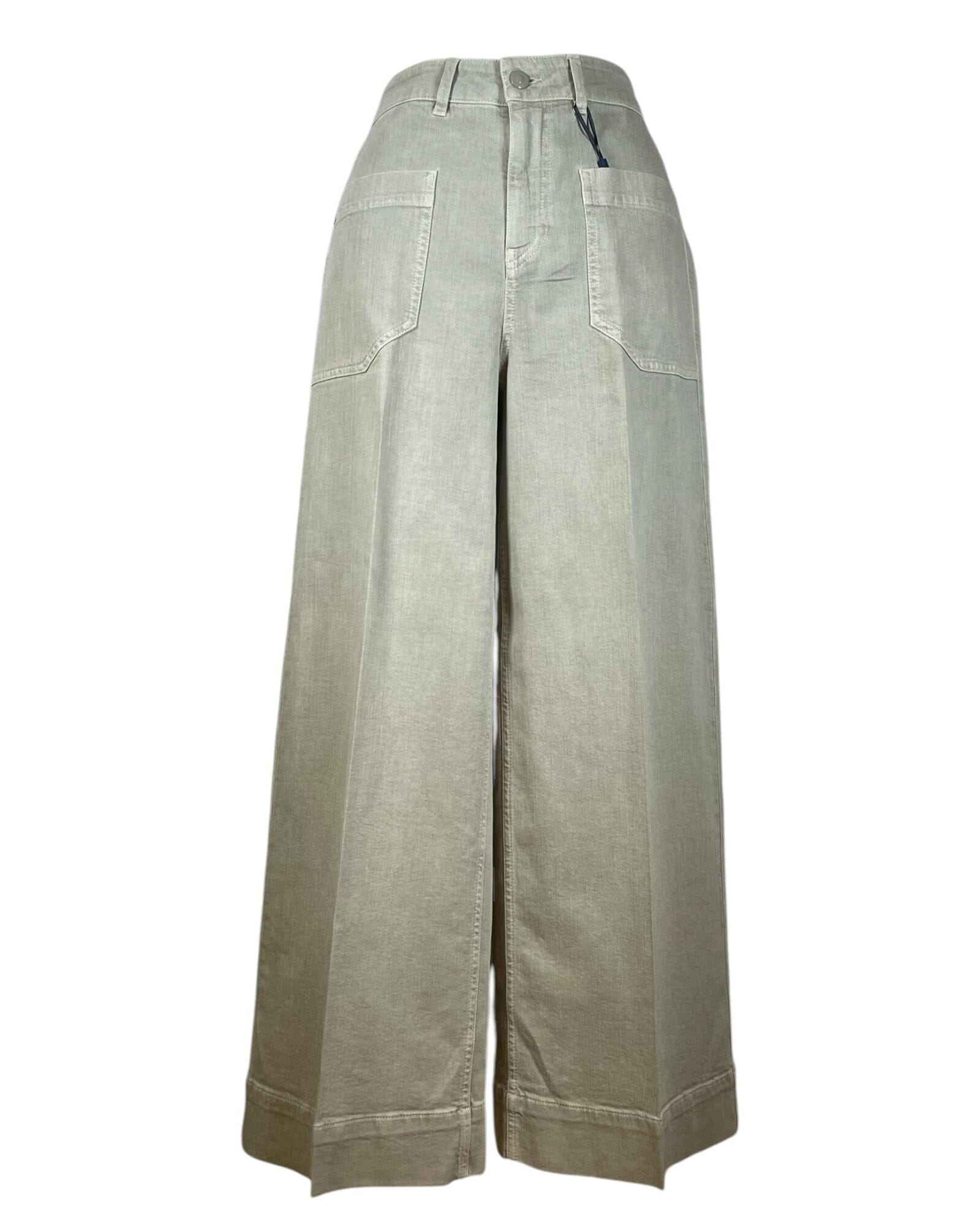 Miru 6/8 Coloured Soft Denim Jeanshose Raffaello Rossi 742 Aloe Vera 34 