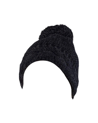 Mütze Linksstrick Mütze Gebeana 90 schwarz 