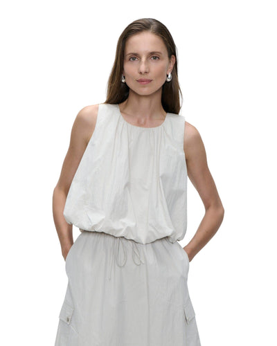 Nori Cotton Top Jane Lushka 95 Light Grey S 
