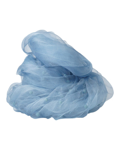 Organza Seidenschal Seidentuch Ahmaddy 07 Hellblau 80x180cm 