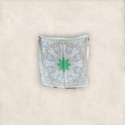 ORNAMENT Seidentuch Mala Alisha Green 70x70 cm 