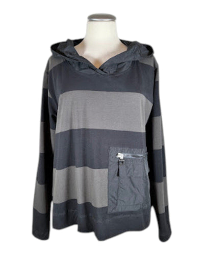 Oversizeshirt mit Kapuze Pullover Elli 25 Streifen 0 