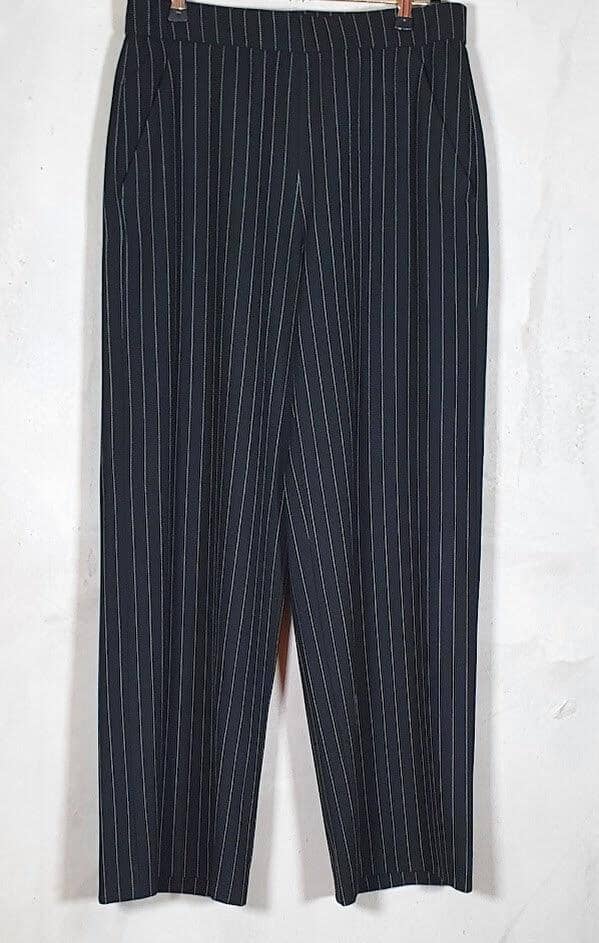 Paline 6/8 Pin-Stripe Crepe Hose Raffaello Rossi 099 Schwarz gemustert 34 