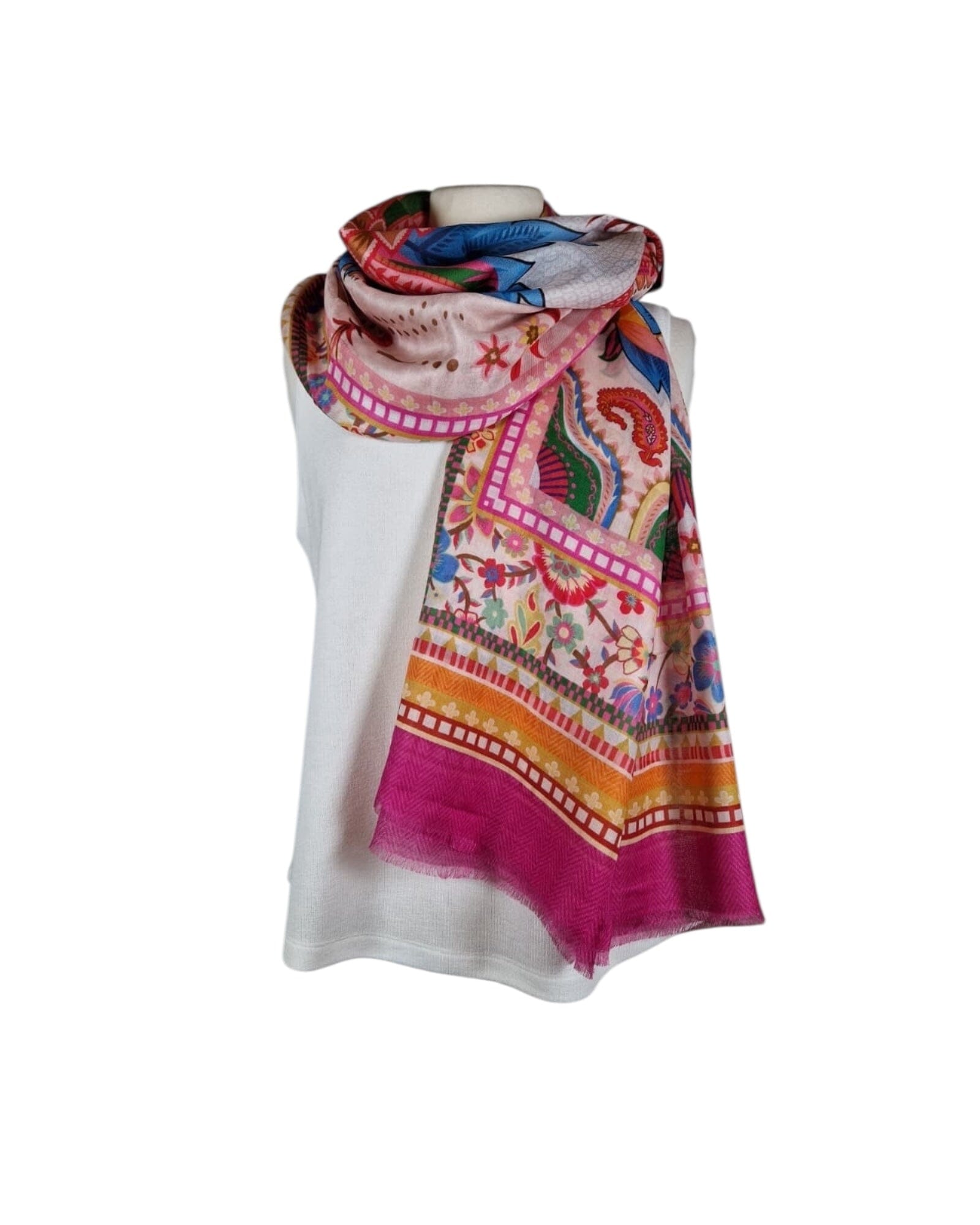 Pineva Tuch Mala Alisha Pink/Orange 100x180cm 
