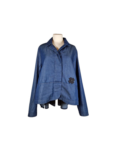 Plissee Jack Bluse Plü Blue S 