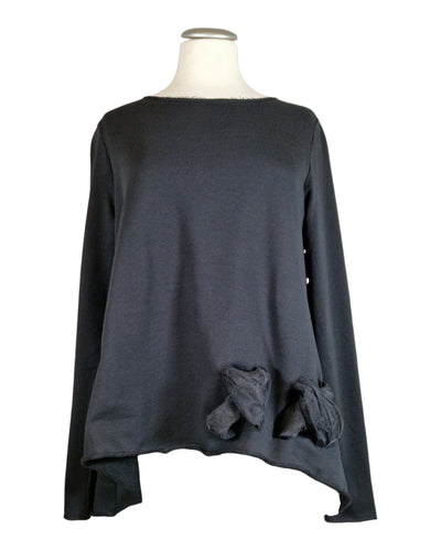 Pluse Sweat Mesh Sweatshirt Plü Black S 
