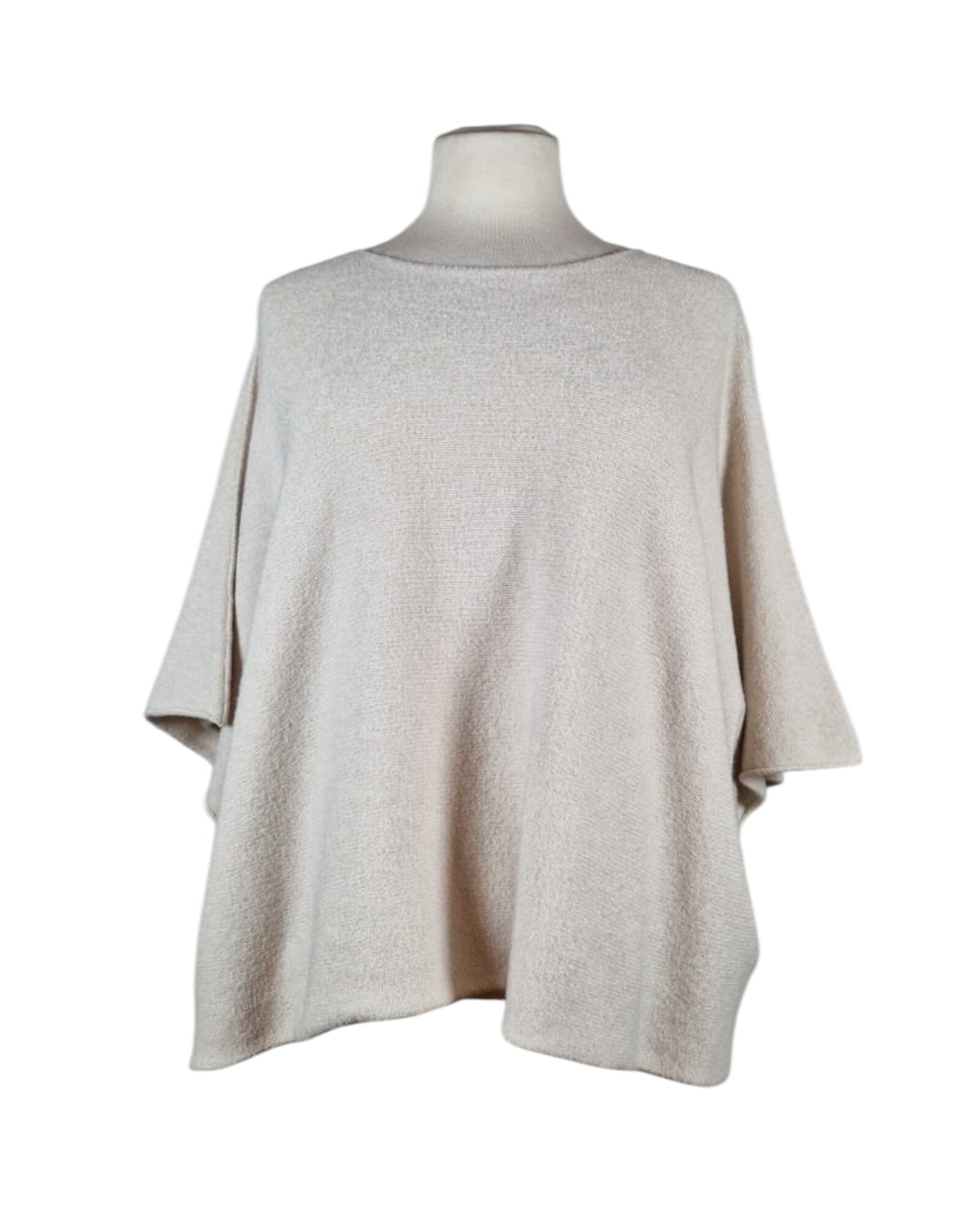 Poncho Pullover Pullover Kolibri Ulm Beige Einheitsgröße 