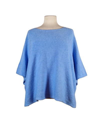 Poncho Pullover Pullover Kolibri Ulm Blau Einheitsgröße 