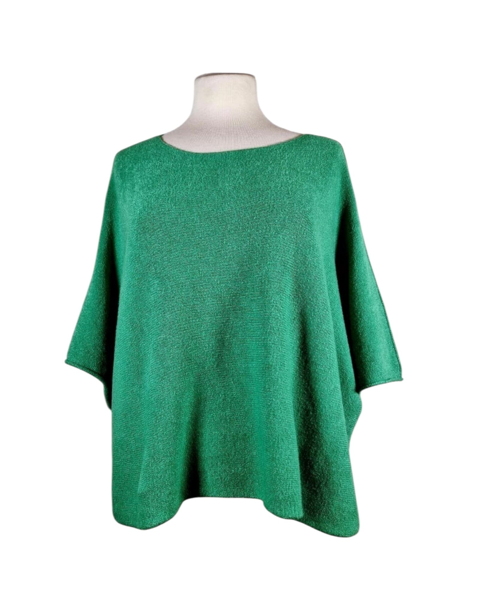 Poncho Pullover Pullover Kolibri Ulm Grün Einheitsgröße 