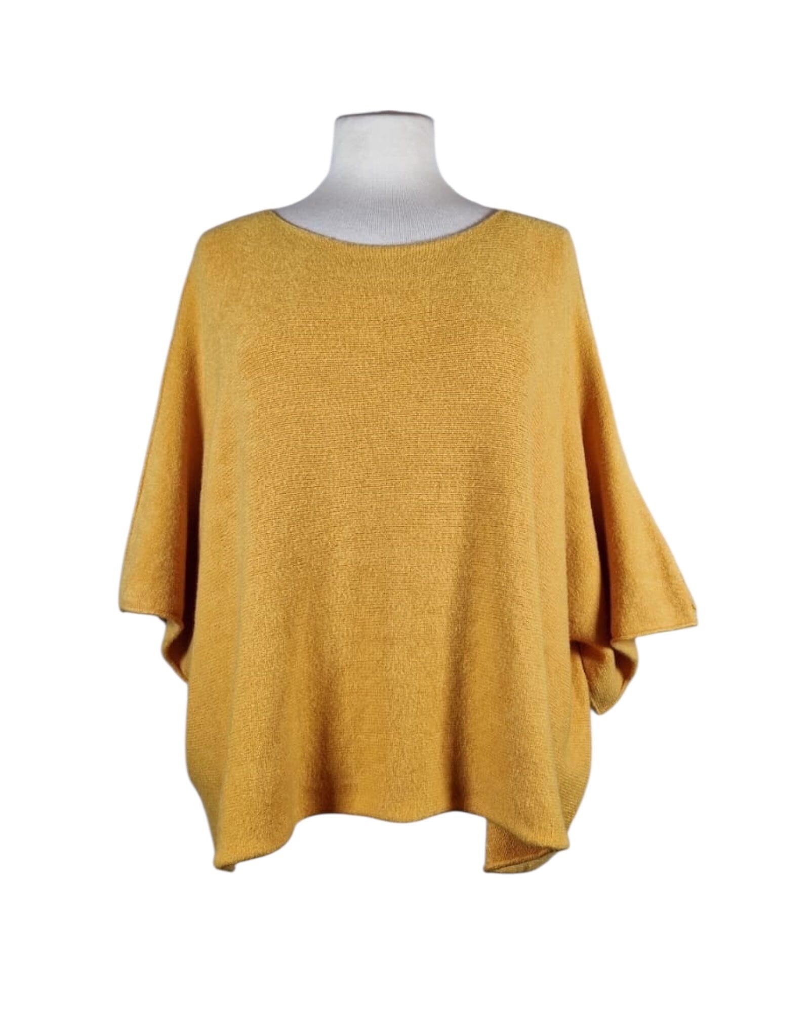 Poncho Pullover Pullover Kolibri Ulm Senfgelb Einheitsgröße 