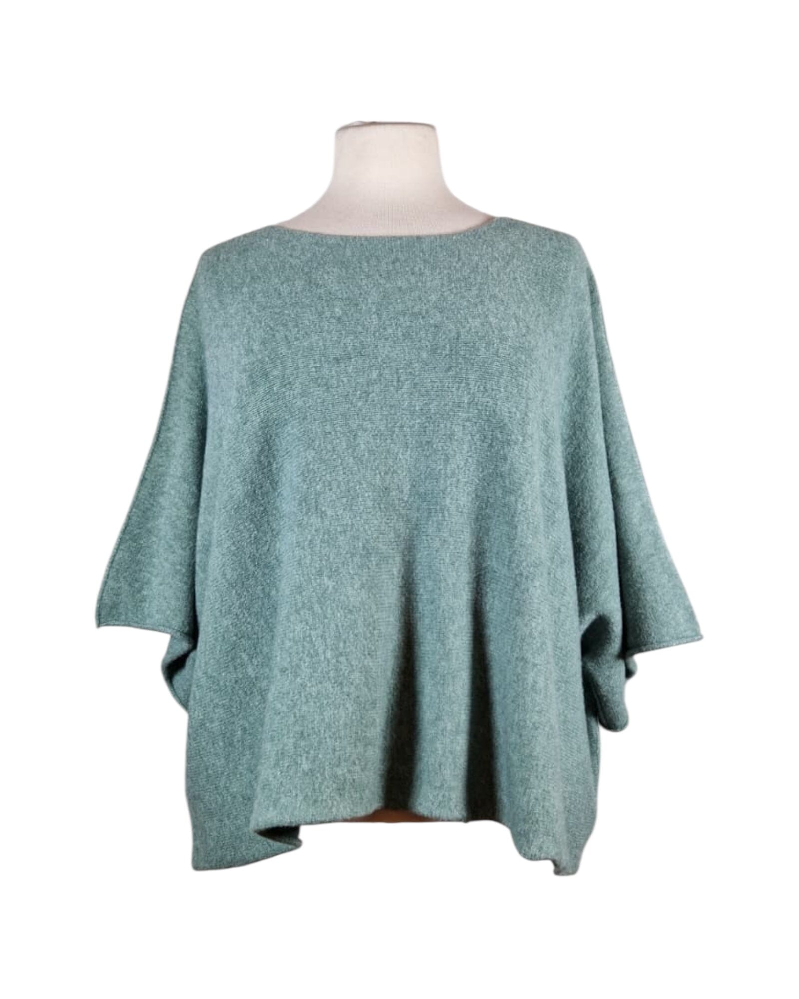 Poncho Pullover Pullover Kolibri Ulm Wassergrün Einheitsgröße 