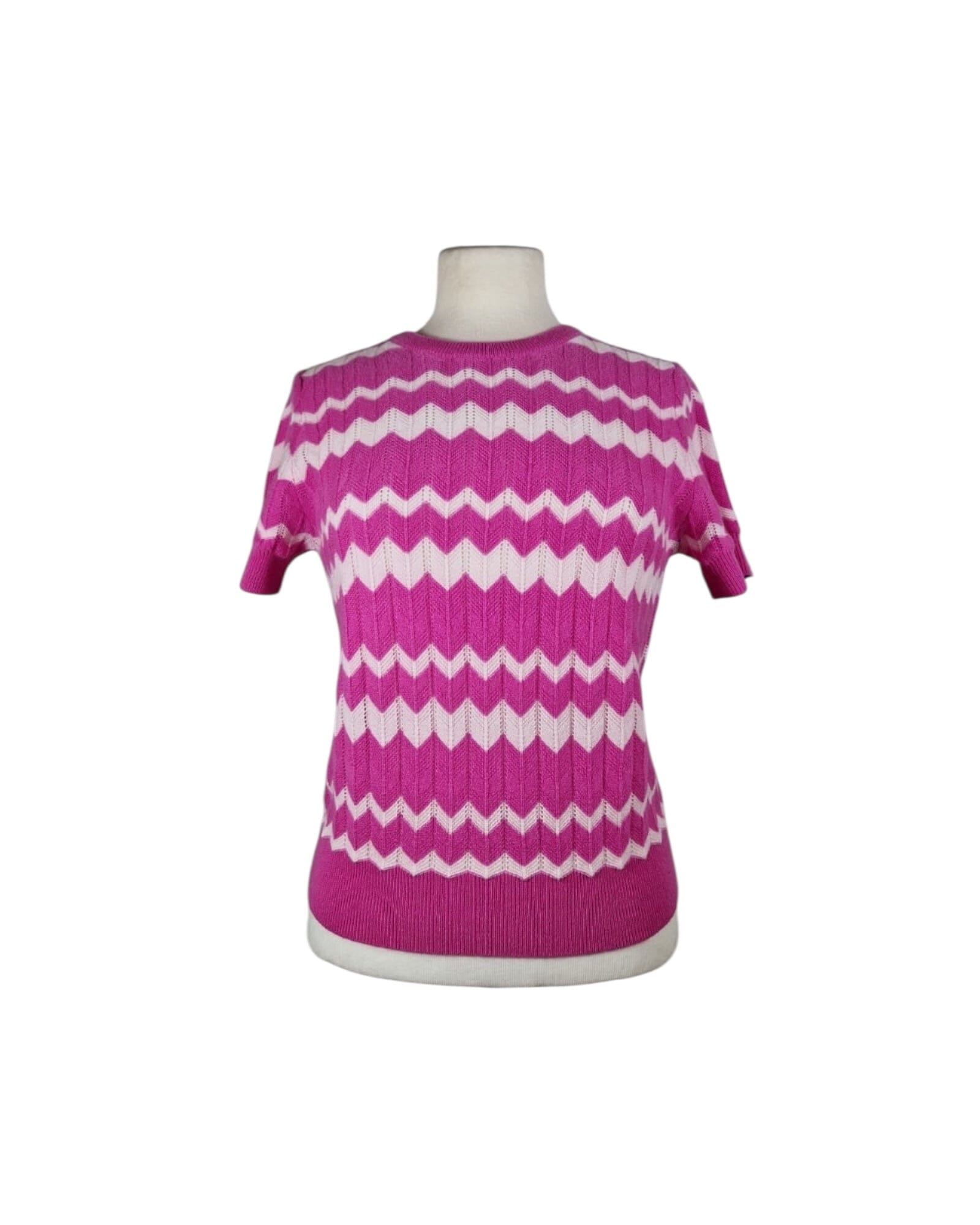 Pullover Kurzarm Pullover Flona 7108/7154 Rosebud/Maritine White S 