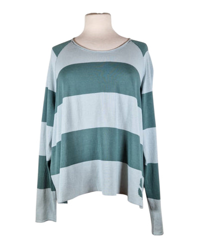 Pullover Pullover Rundholz Black Label 479 Mint Grass Stripe S 